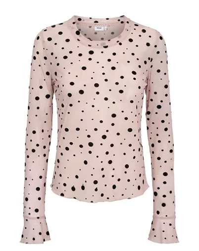 Nümph - NUEvita Mesh Bluse - Peachskin